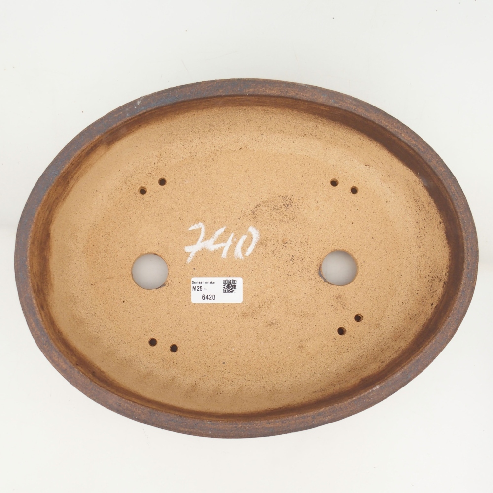 Bonsai bowl 32 x 25 x 8,5 cm , colour brown