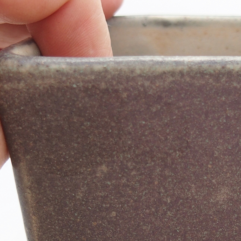 Ceramic bonsai bowl 8,5 x 8,5 x 11 cm, green