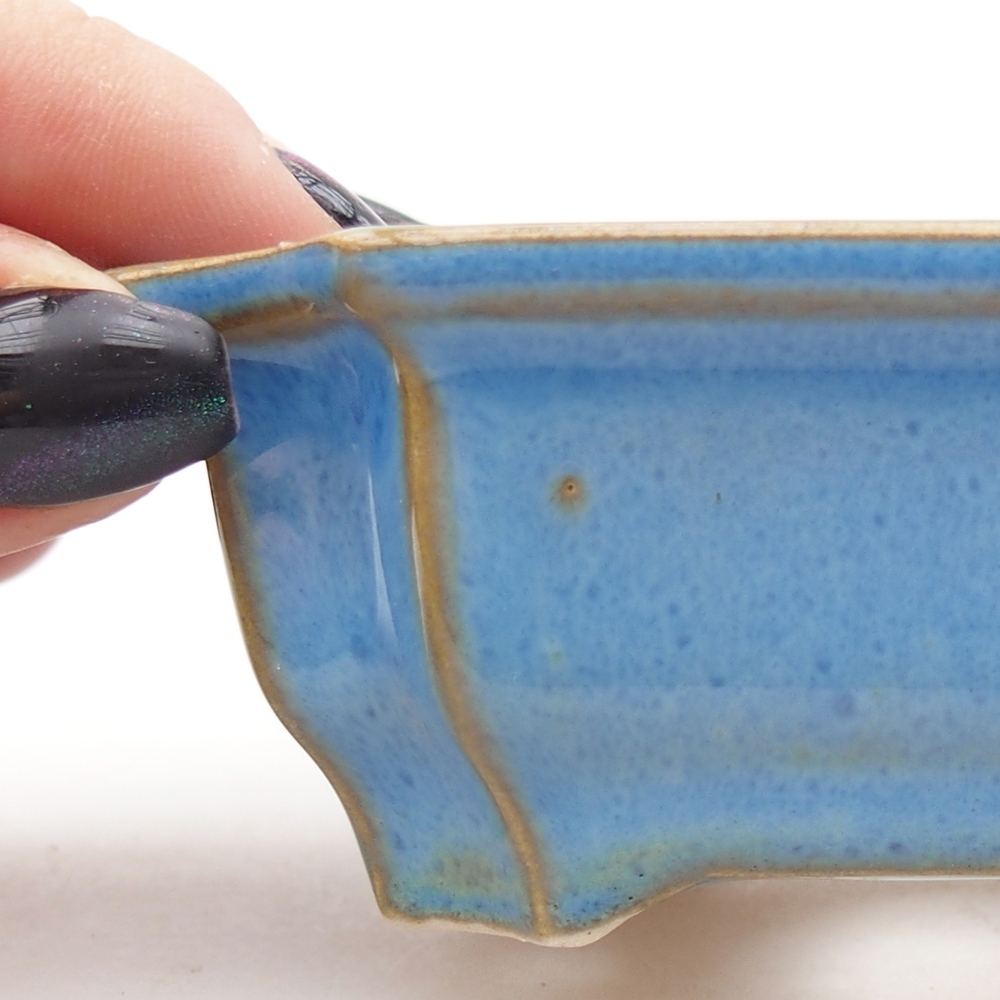 Mini bonsai bowl 9 x 6,5 x 3,5 cm, colour blue
