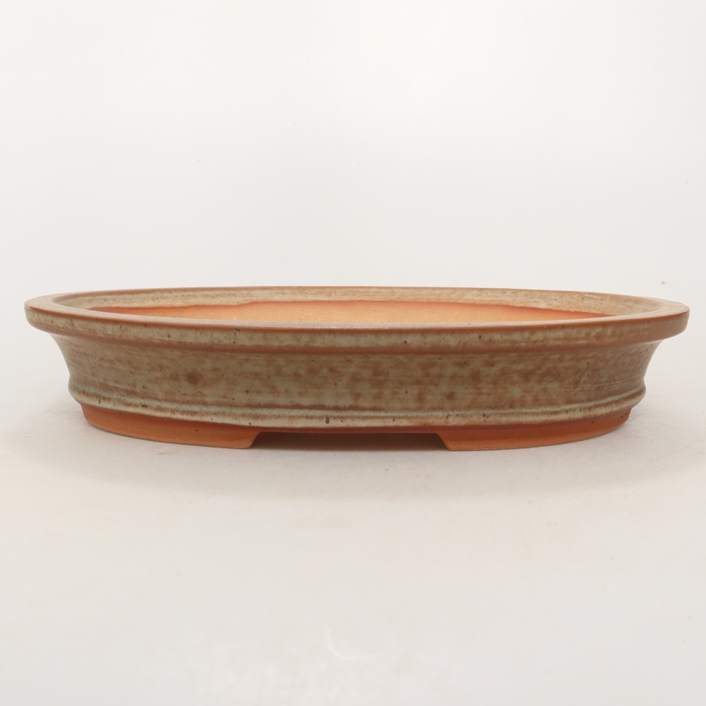 Ceramic Bowl  21 x 15 x 4 cm, brown