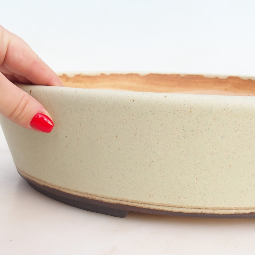 Bonsai bowl 39 x 31,5 x 9 cm , colour green