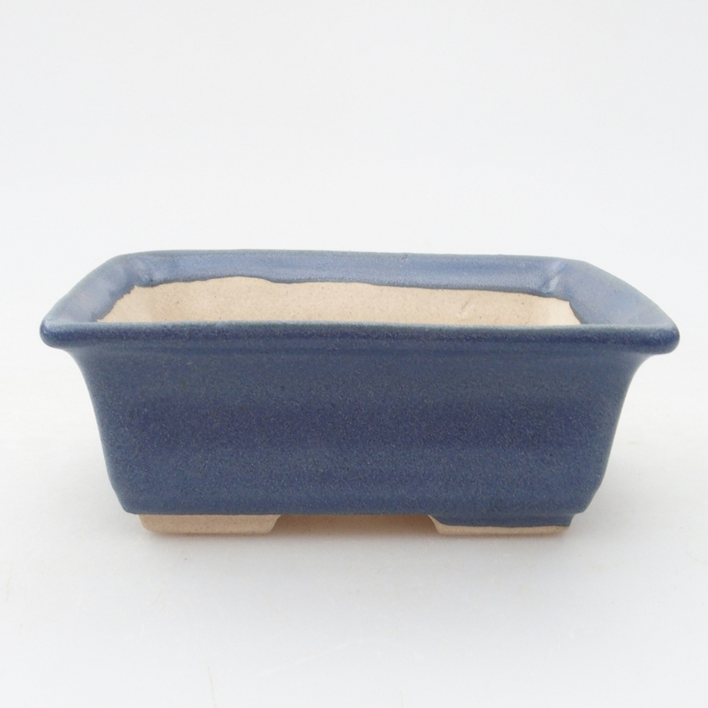 Mini bonsai bowl 8 x 6 x 3  cm, color blue