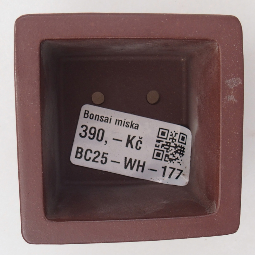 Mini bonsai bowl 6 x 6 x 4,5 cm, brown