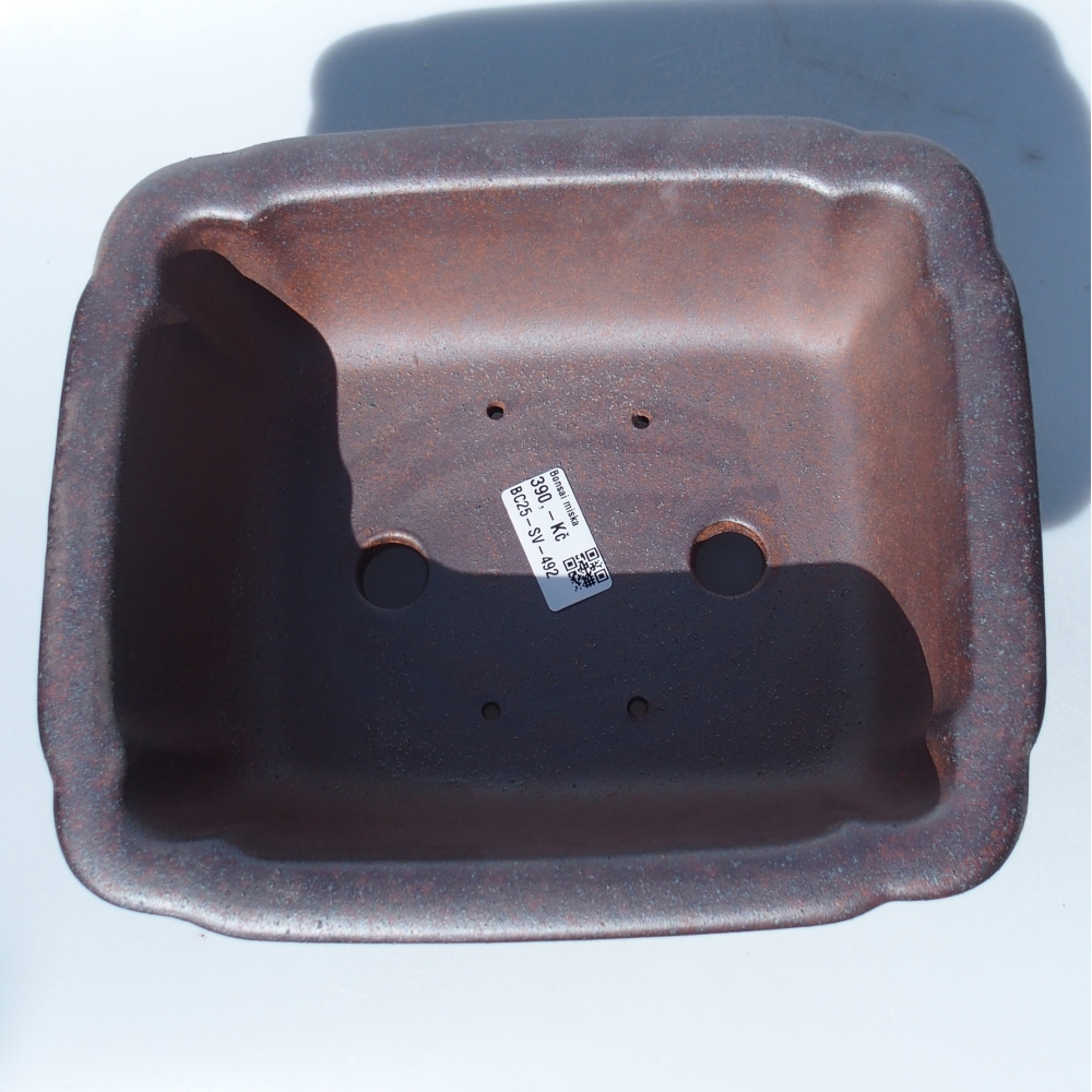 Bowl 25 x 21 x 10 cm brown