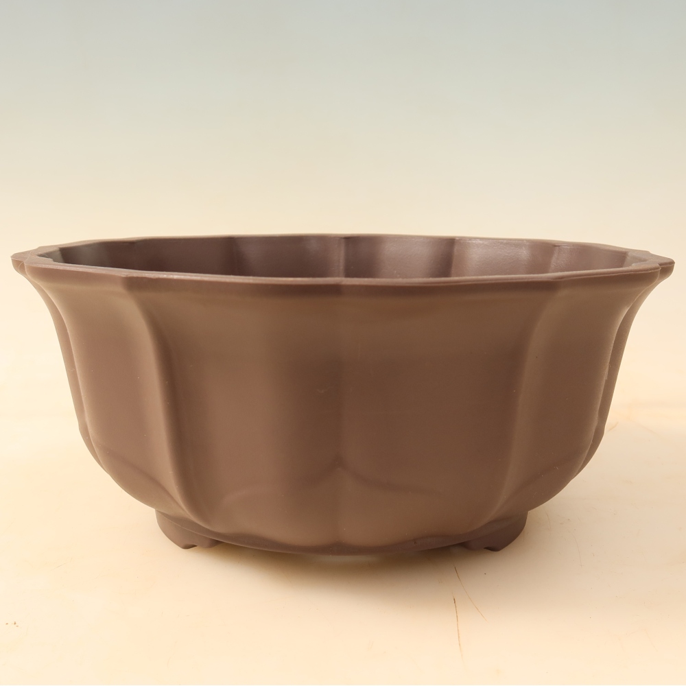 MP-34 Brown Plastic Bonsai Pot - 22 x 22 x 9.5 cm 