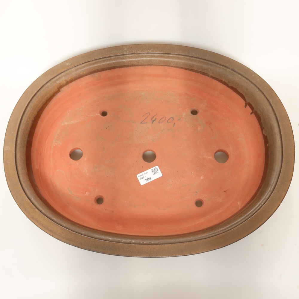 Ceramic Bowl 24.5 x 17.5 x 6 cm , color beige