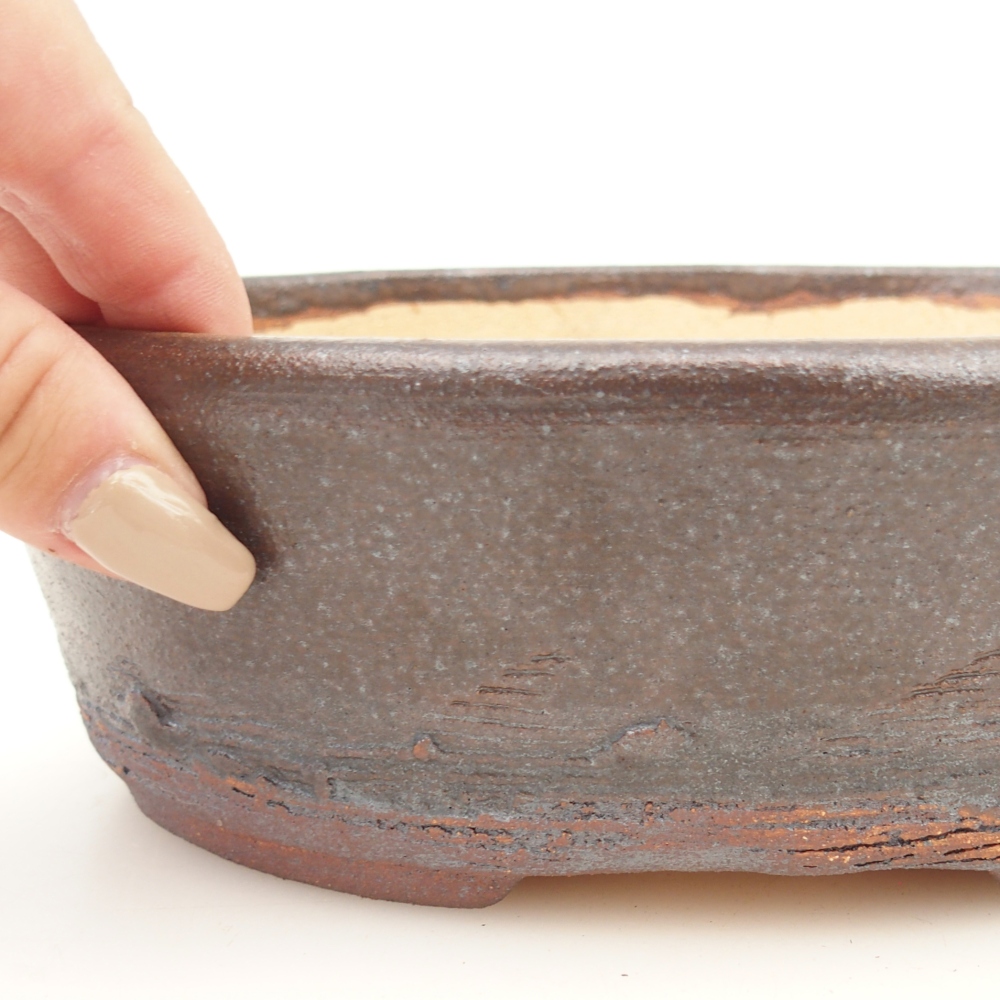 Bonsai bowl 20 x 16 x 6 cm , colour brown