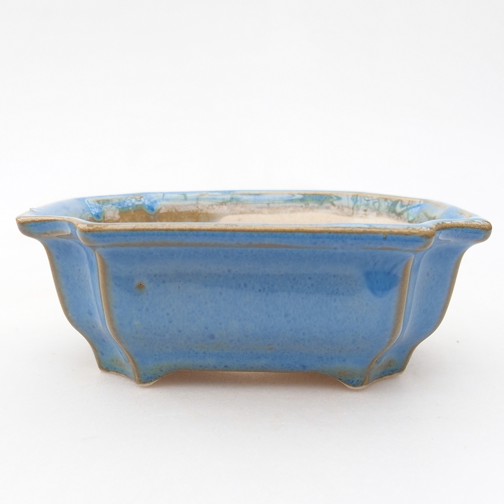 Mini bonsai bowl 9 x 6,5 x 3,5 cm, colour blue