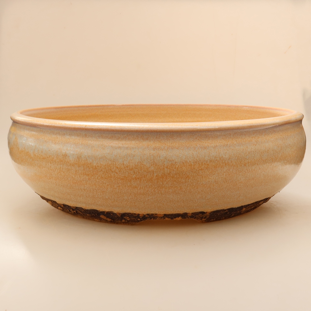 Ceramic bonsai pot, 35 x 35 x 11 cm, beige - IN-STORE PICKUP ONLY or pallet shipping
