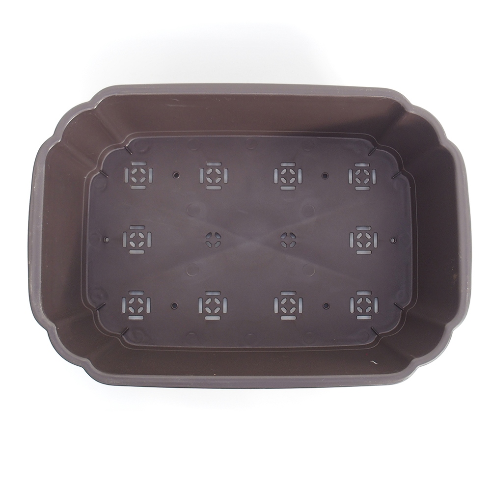 Plastic bowl MP-20 - 50 x 35 x 14,5 cm brown