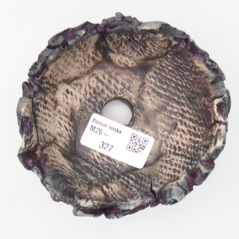 Ceramic Shell 10,5 x 10,5 x 5,5 cm , colour purple