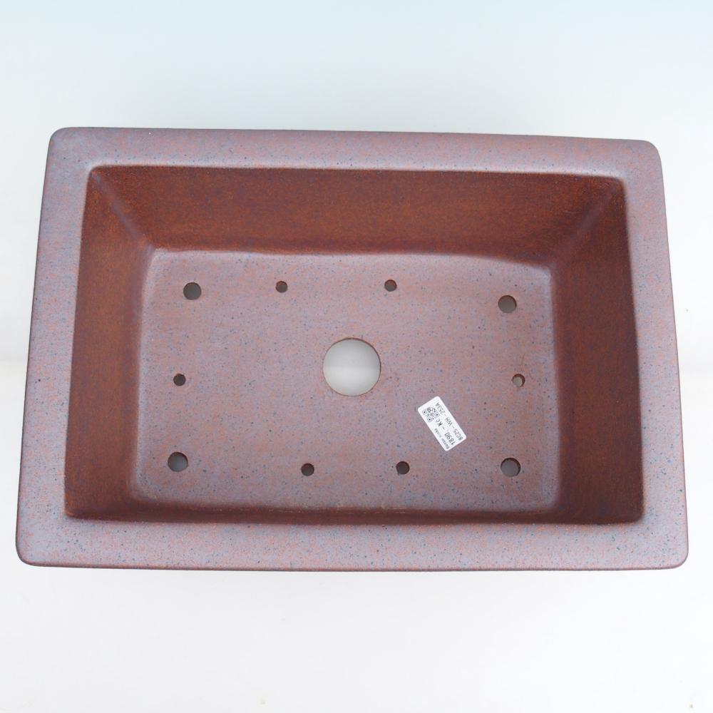 Ceramic bonsai bowl 42 x 29 x 16 cm , metal colour - PERSONAL COLLECTION ONLY or pallet transport