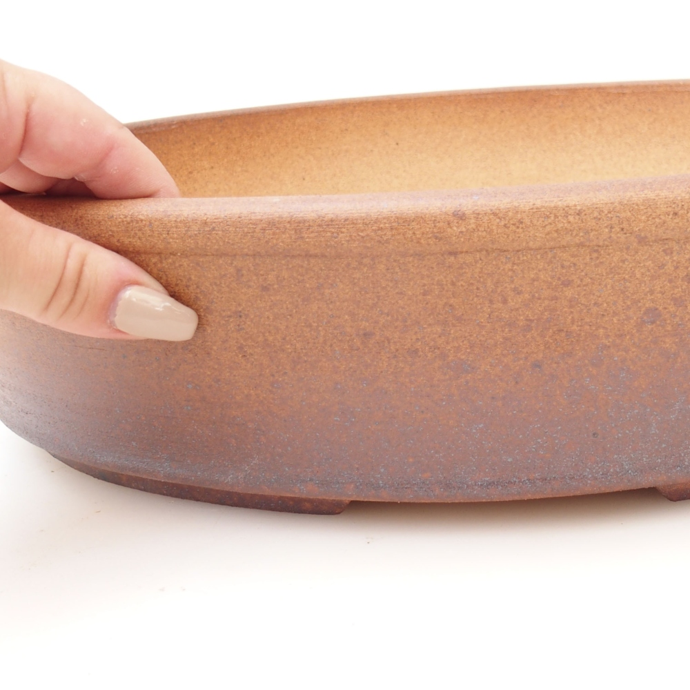 Bonsai bowl 38 x 31 x 8,5 cm , colour brown