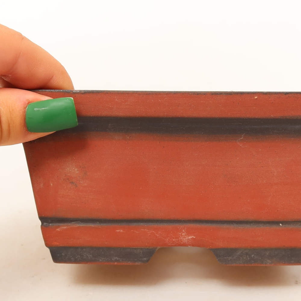 Ceramic Shell  14 x 12.5 x 7 cm, brick red