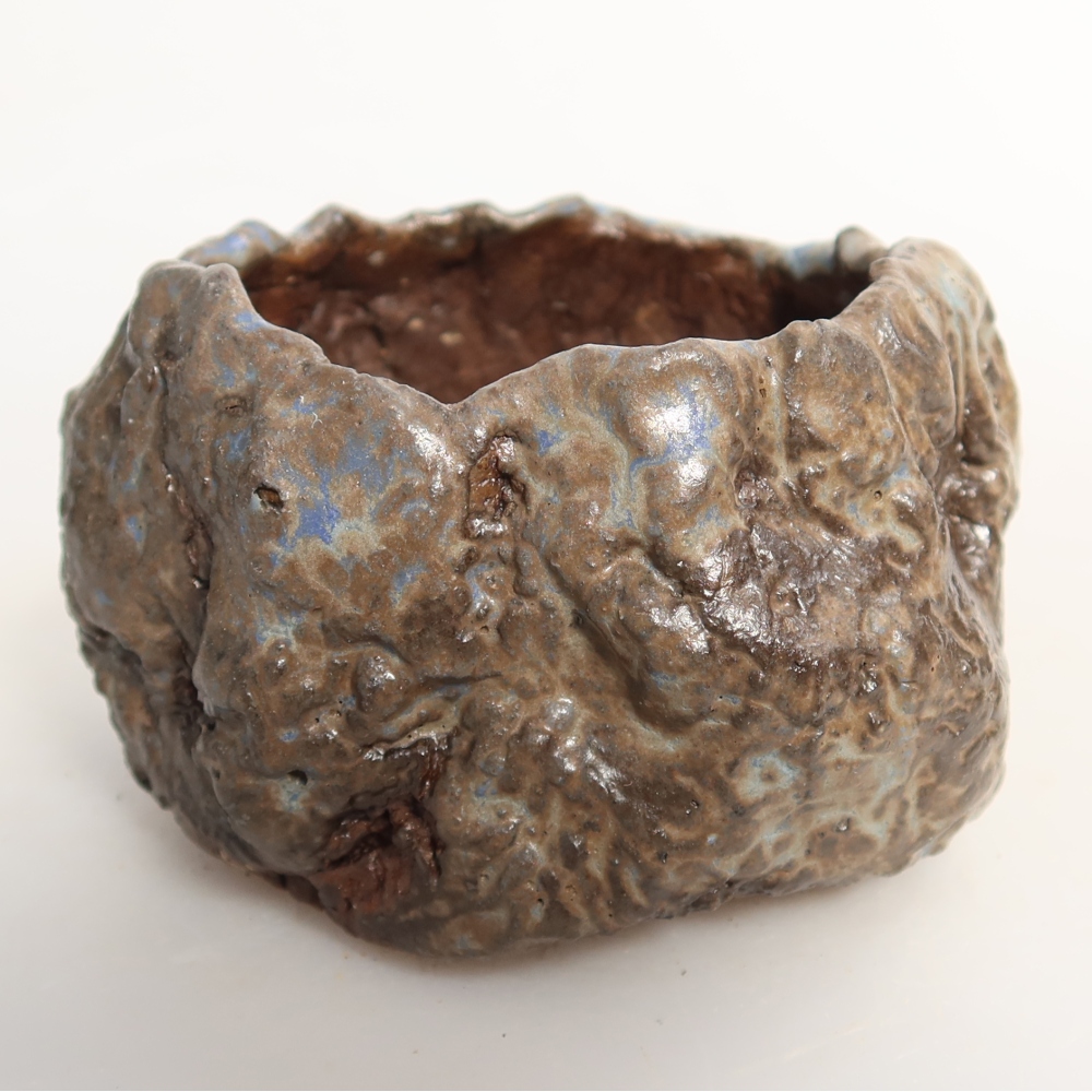 Ceramic Shell, 7 x 7 x 5 cm, blue-brown