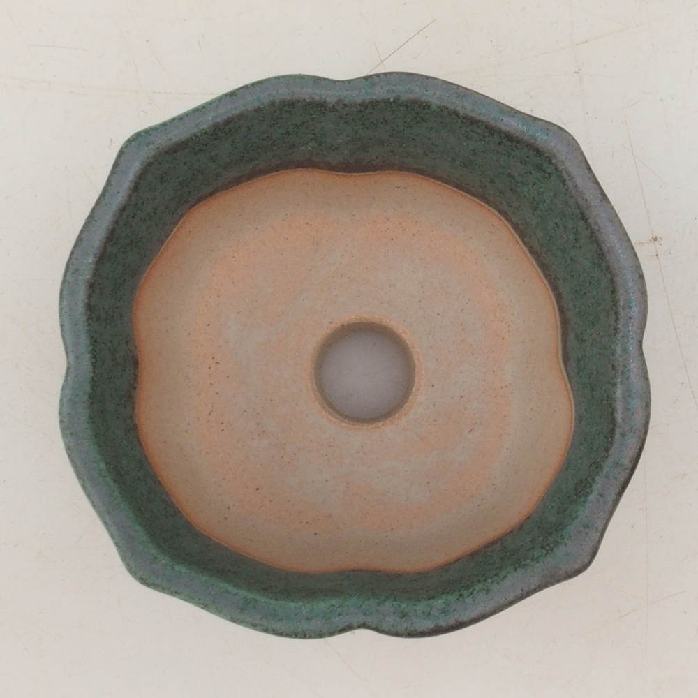Bonsai bowl H95 - 7.5 x 7.5 x 4 cm - green