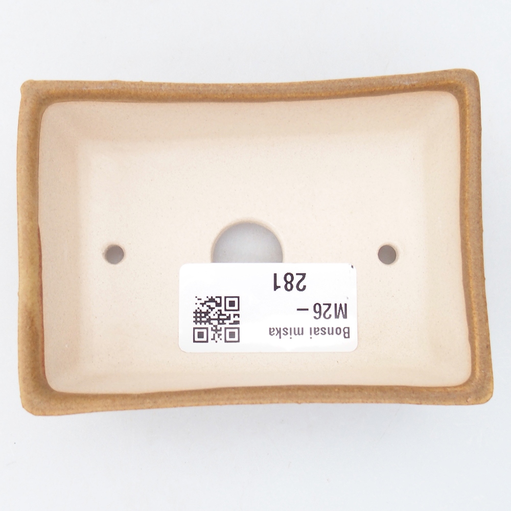 Mini bonsai bowl 9 x 6,5 x 3,5 cm, brown