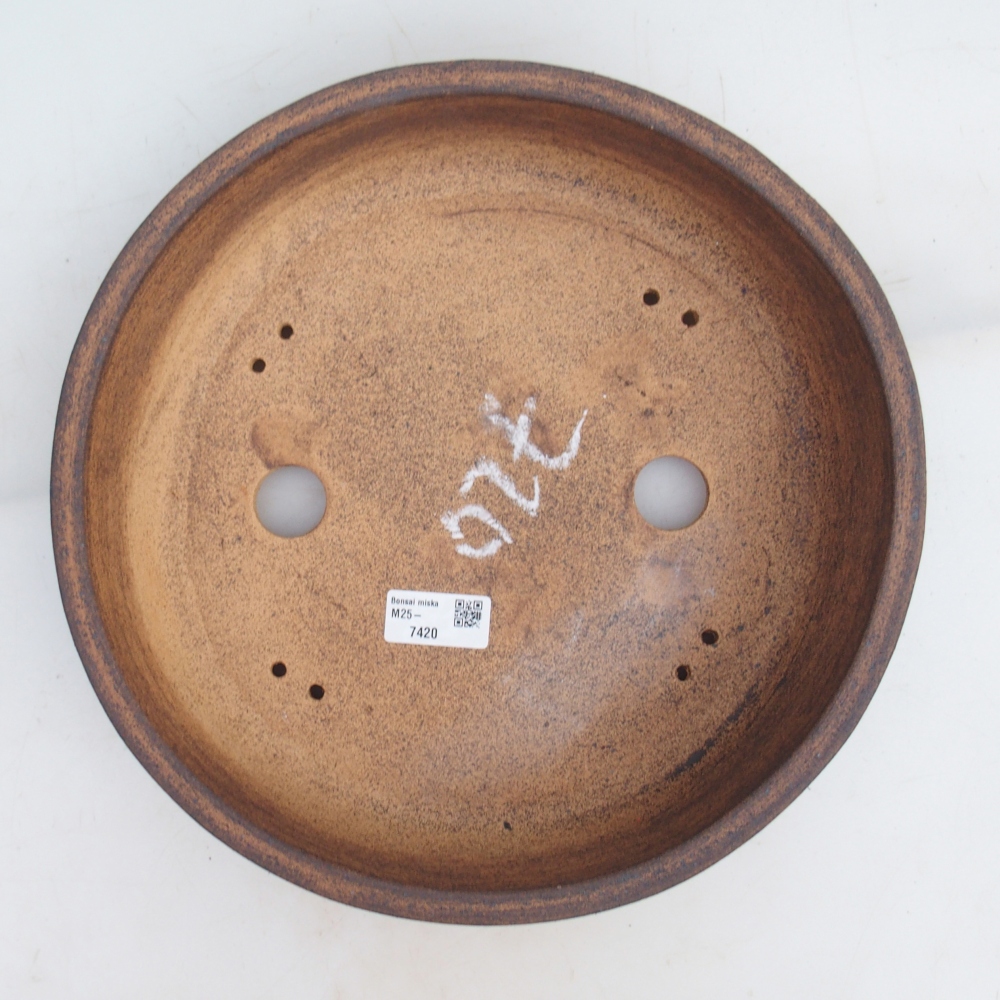 Bonsai bowl 30 x 30 x 7,5 cm , colour brown