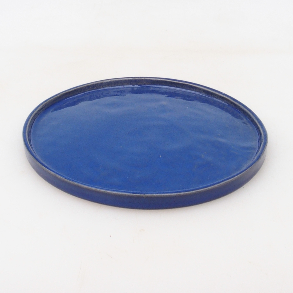 Bonsai bowl round D7-S - 16 x 16 x 1 cm - blue