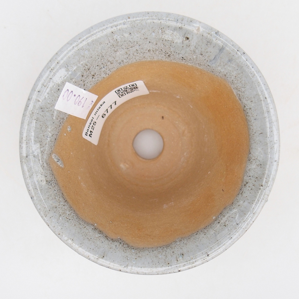 Ceramic bonsai bowl 10,5 x 10,5 x 7 cm, grey
