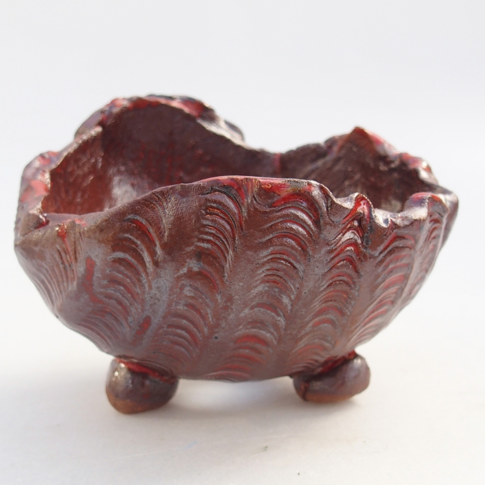 Ceramic Shell 10 x 10 x 8 cm , colour brown