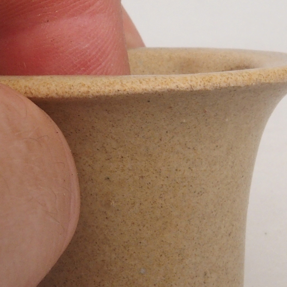 Mini bonsai bowl 4 x 4 x 4 cm, color brown