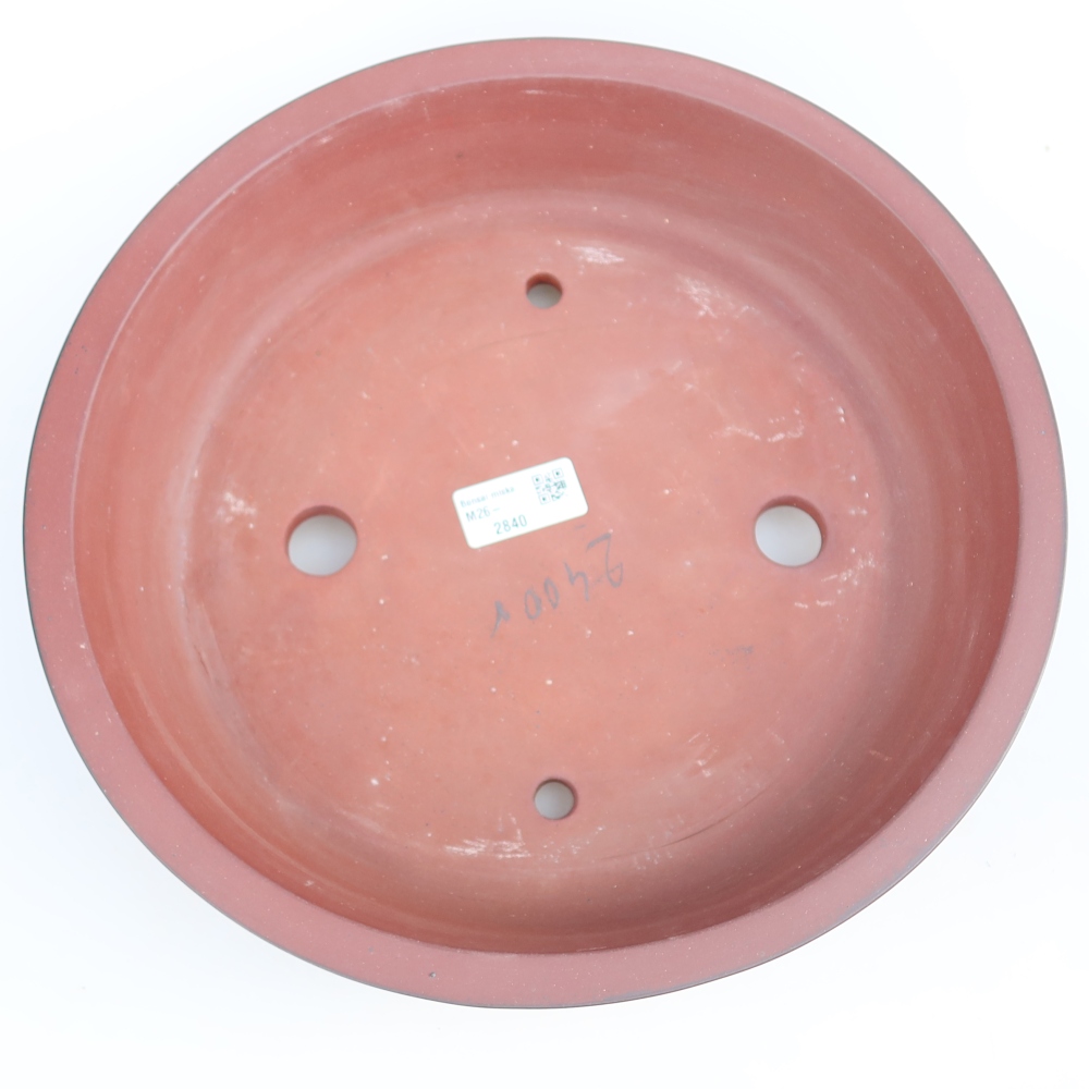 Ceramic Bowl  30.5 x 30.5 x 7 cm, brick red