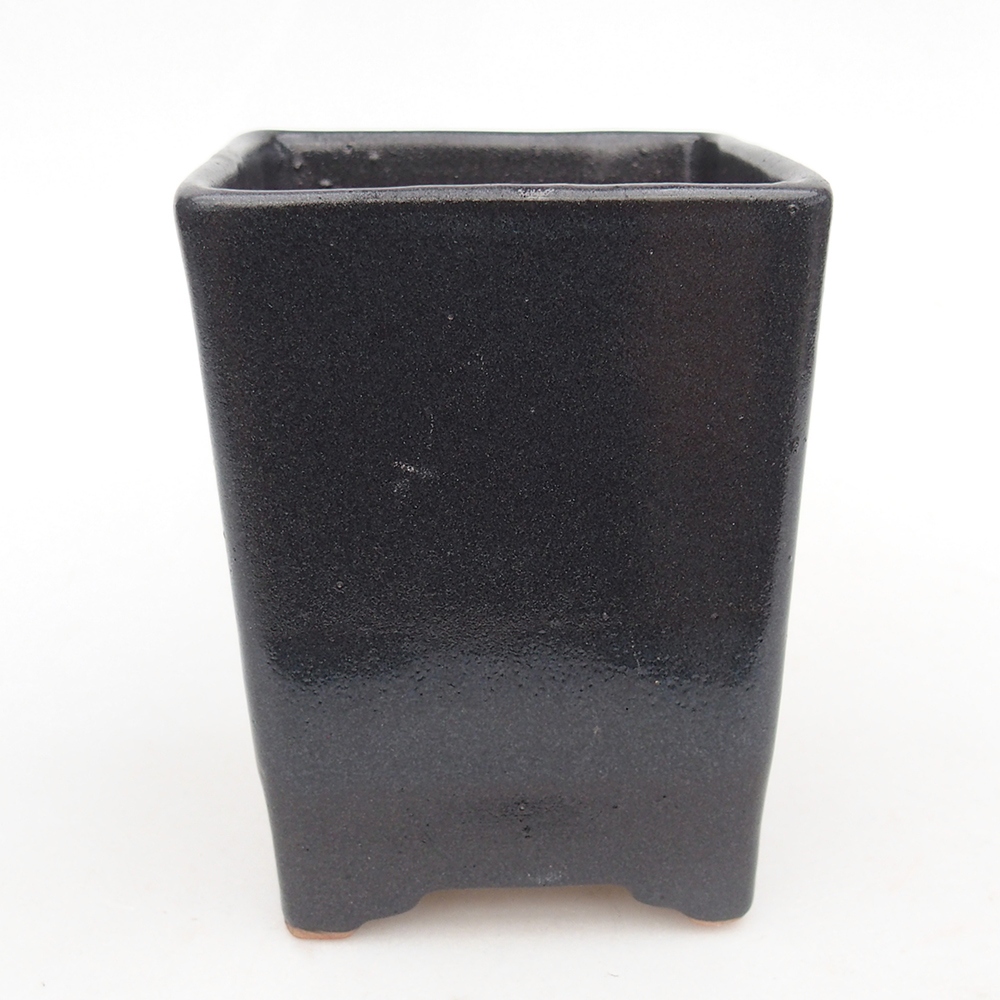Ceramic bonsai bowl 8,5 x 8,5 x 11,5 cm, grey