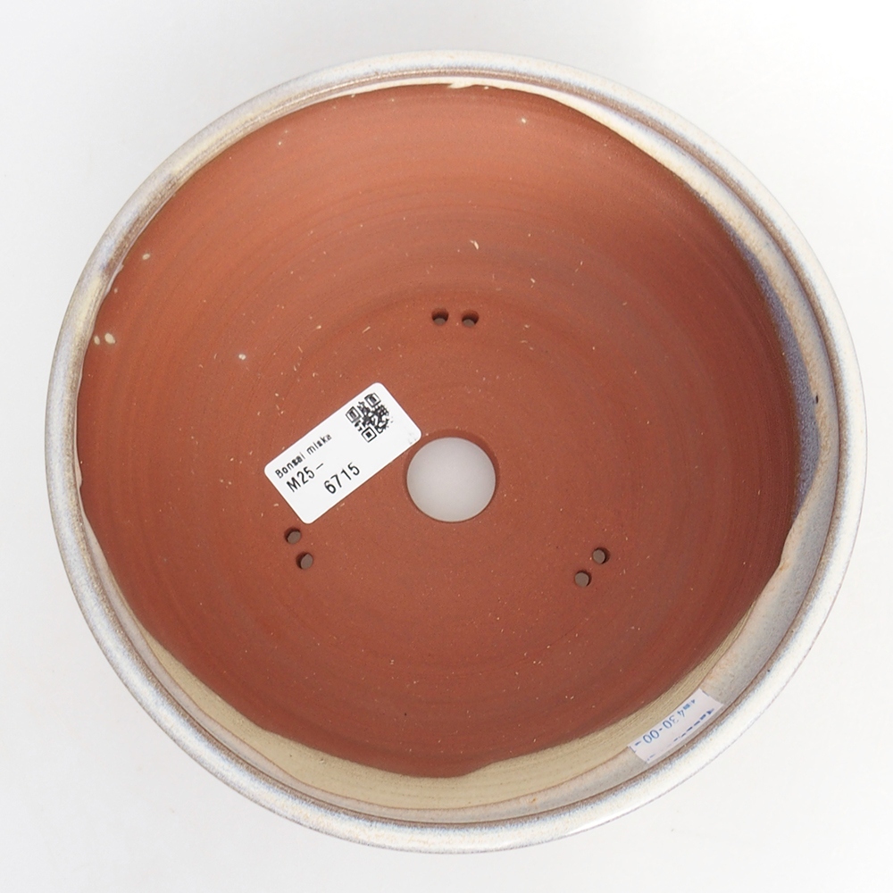 Ceramic bonsai bowl 19,5 x 19,5 x 6,5 cm, colour blue