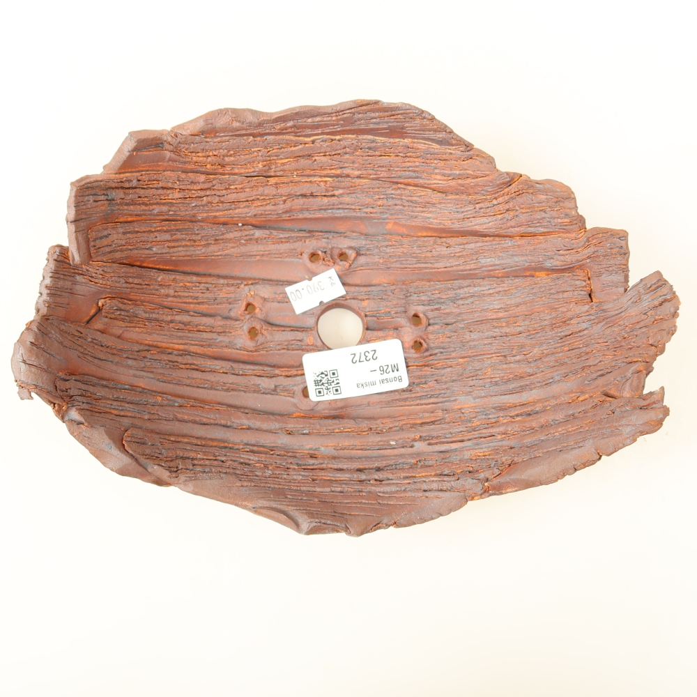 Ceramic Shell  22.5 x 16 x 8 cm, brown