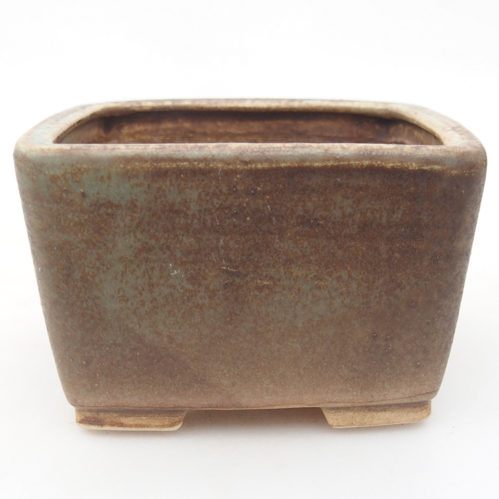 Ceramic bonsai bowl 8,5 x 8,5 x 5,5 cm, green