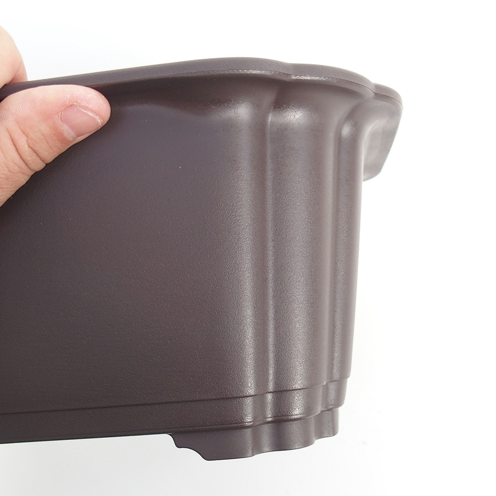 Plastic bowl MP-18 - 31 x 24,5 x 13 cm brown