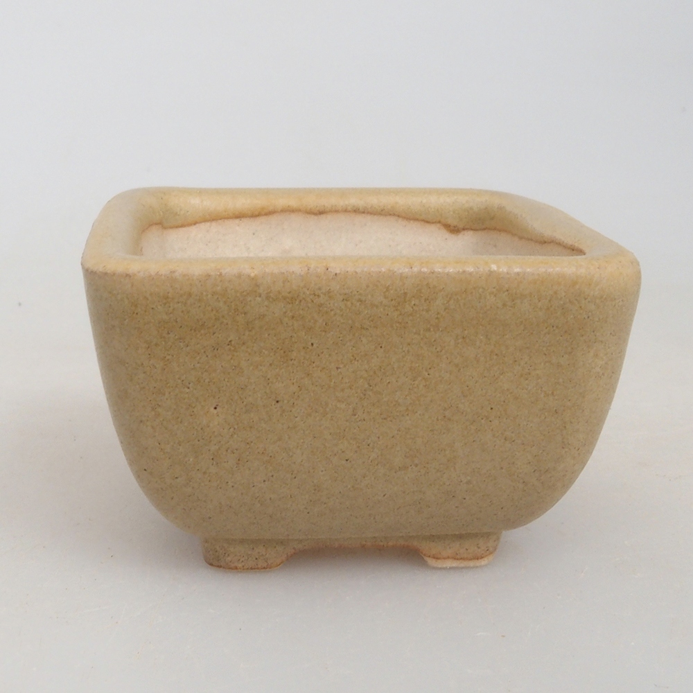 Mini bonsai bowl 4,5 x 4,5 x 3 cm, color brown