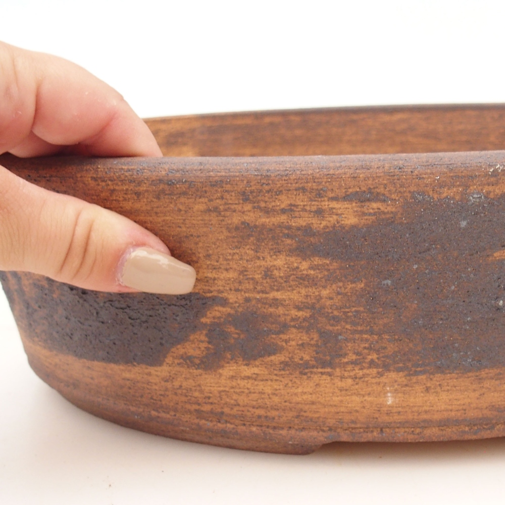 Bonsai bowl 32 x 25 x 8,5 cm , colour brown