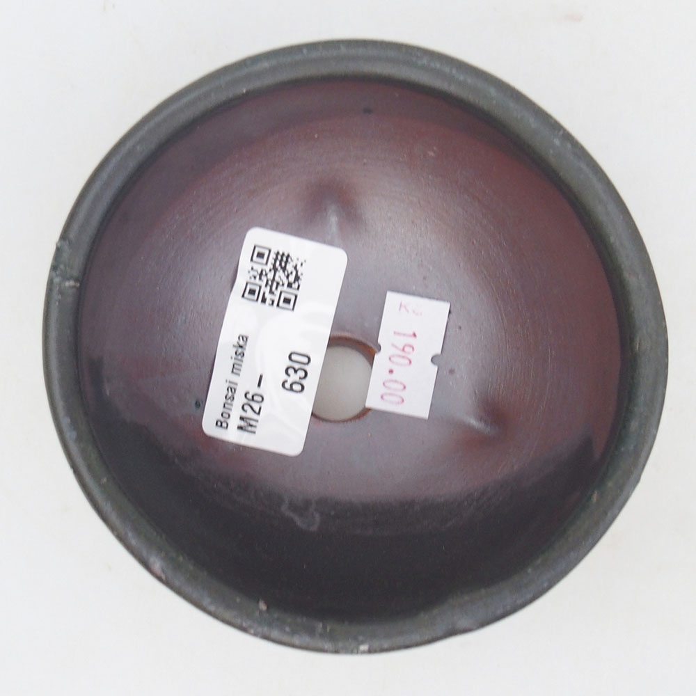 Ceramic bonsai bowl 9,5 x 9,5 x 5 cm, grey