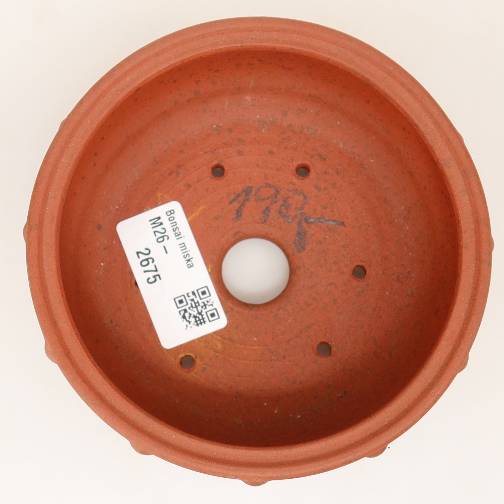 Ceramic Bowl, 12 x 12 x 5 cm, brick red