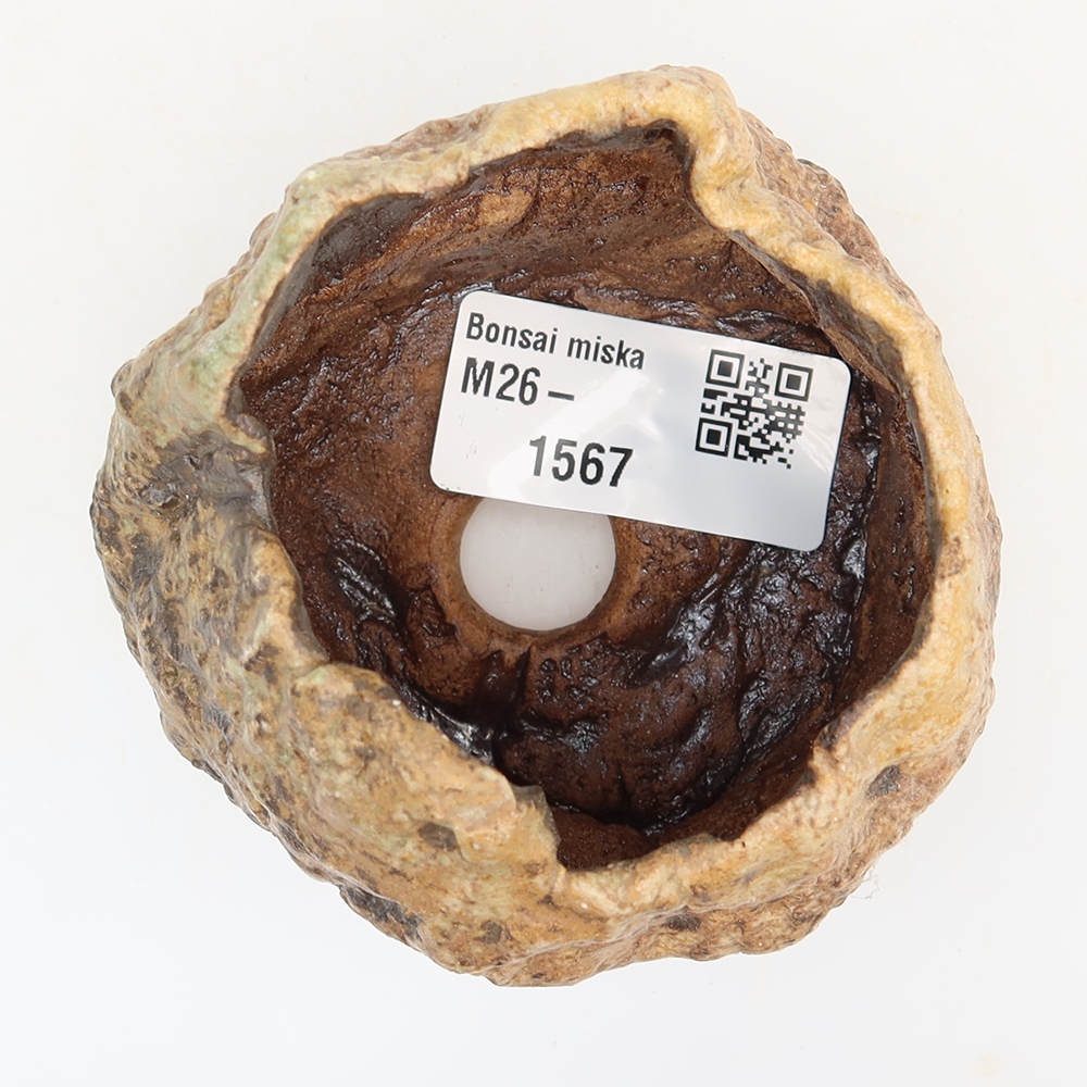 Ceramic Eggshell  5.5 x 5.5 x 6 cm, brown