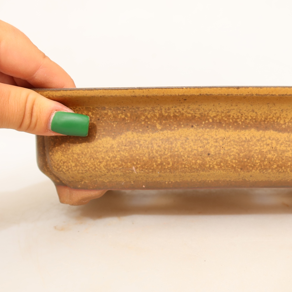 Ceramic Bowl, 24 x 17 x 6 cm, yellow