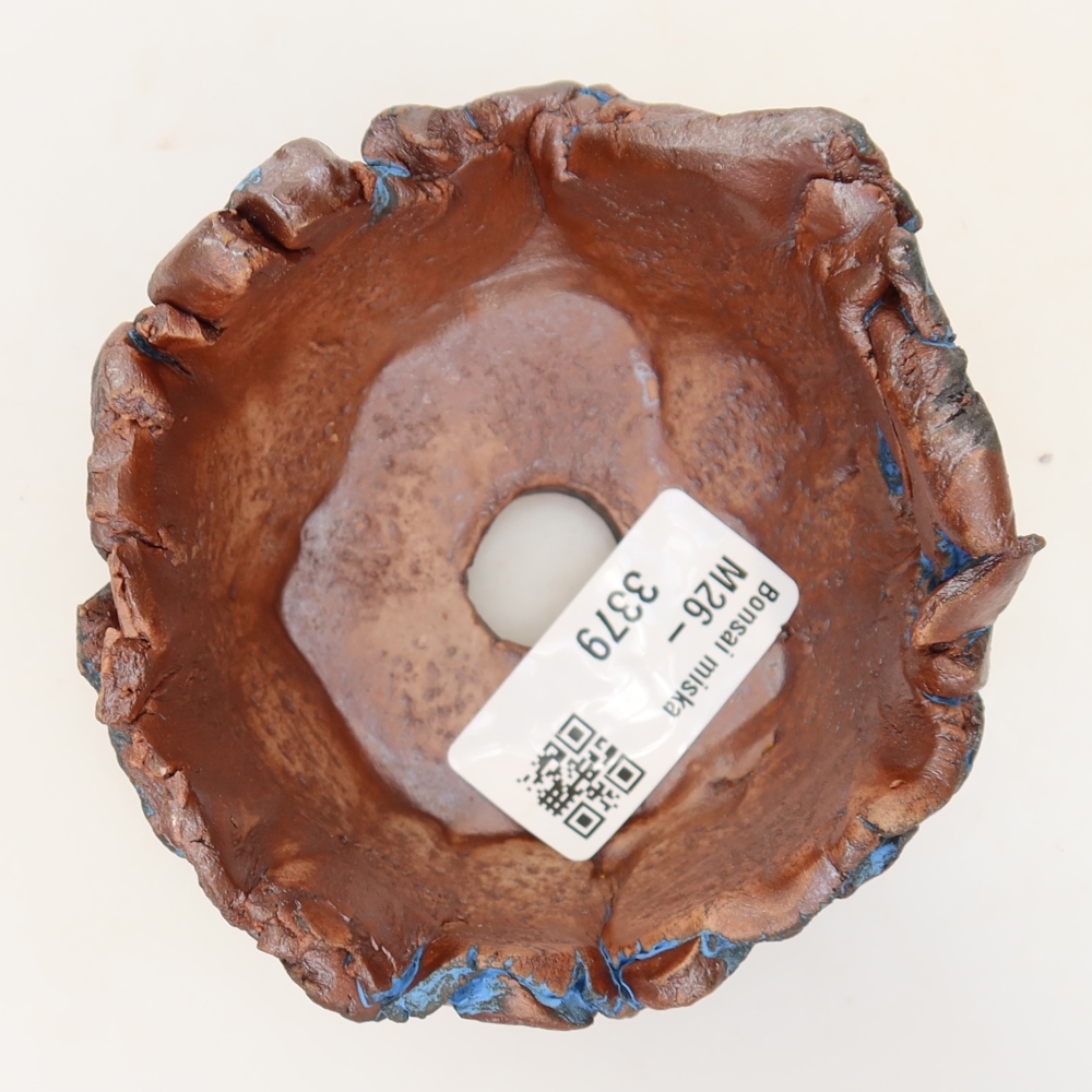 Ceramic Shell, 9 x 8.5 x 5 cm, blue