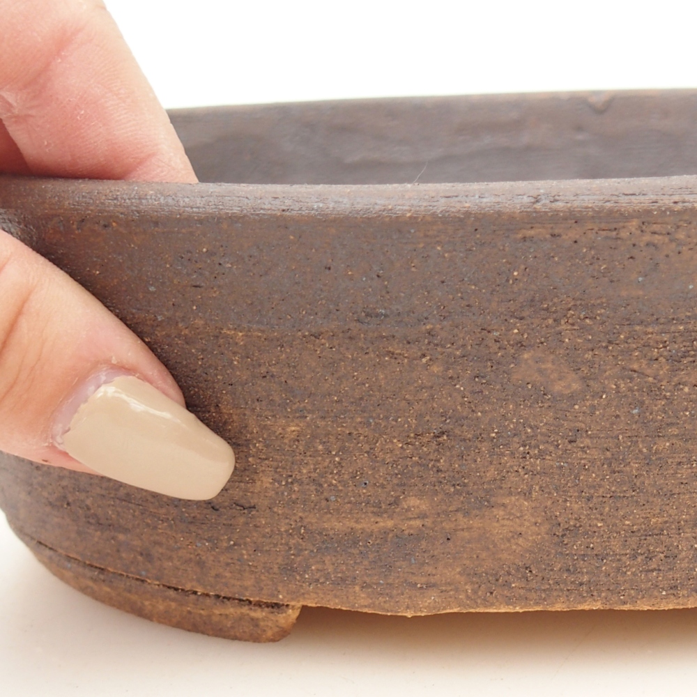 Bonsai bowl 19,5 x 16 x 6 cm , colour brown