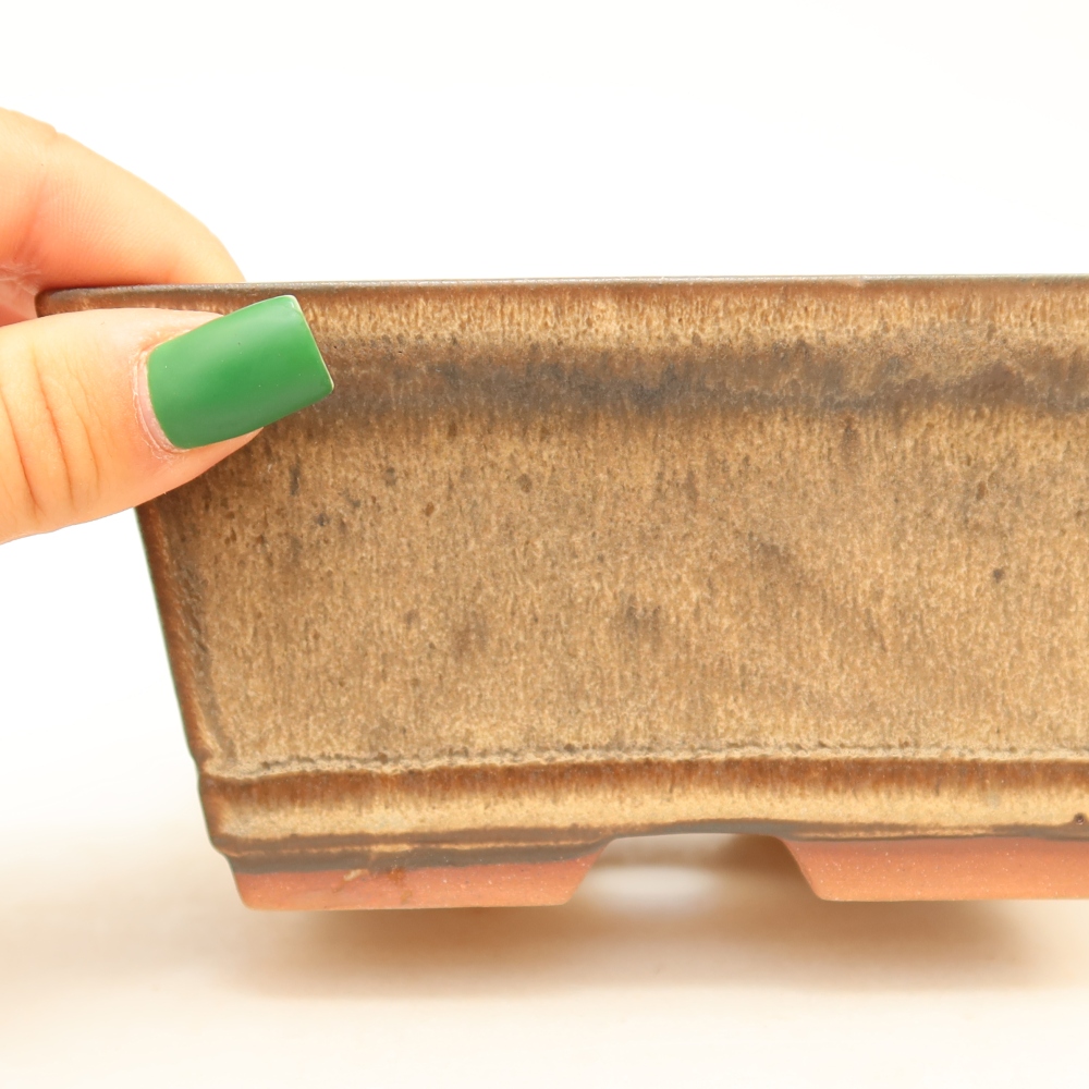 Ceramic Bowl  14.5 x 12.5 x 7 cm, brown