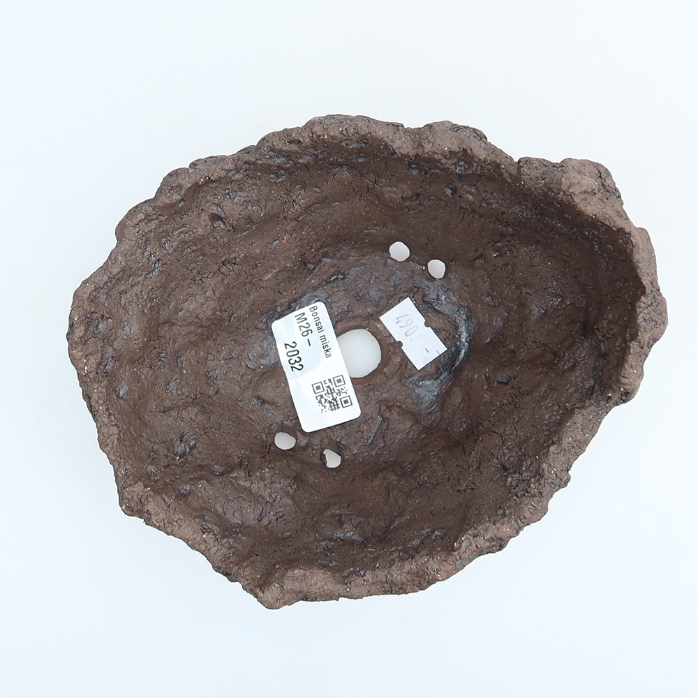 Ceramic Shell, 14 x 12 x 11 cm, brown
