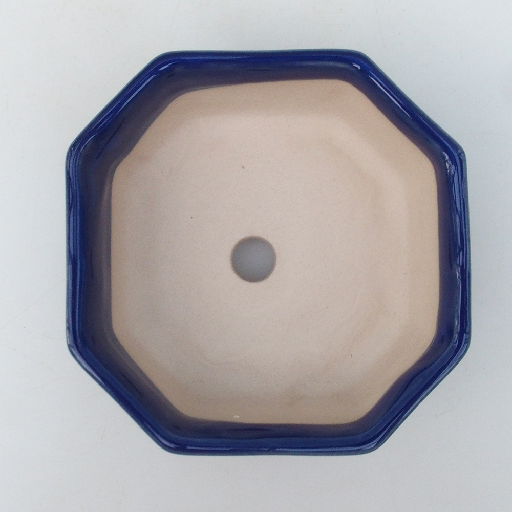 Bonsai bowl H13 - 12.5 x 12.5 x 4.5 cm. - blue