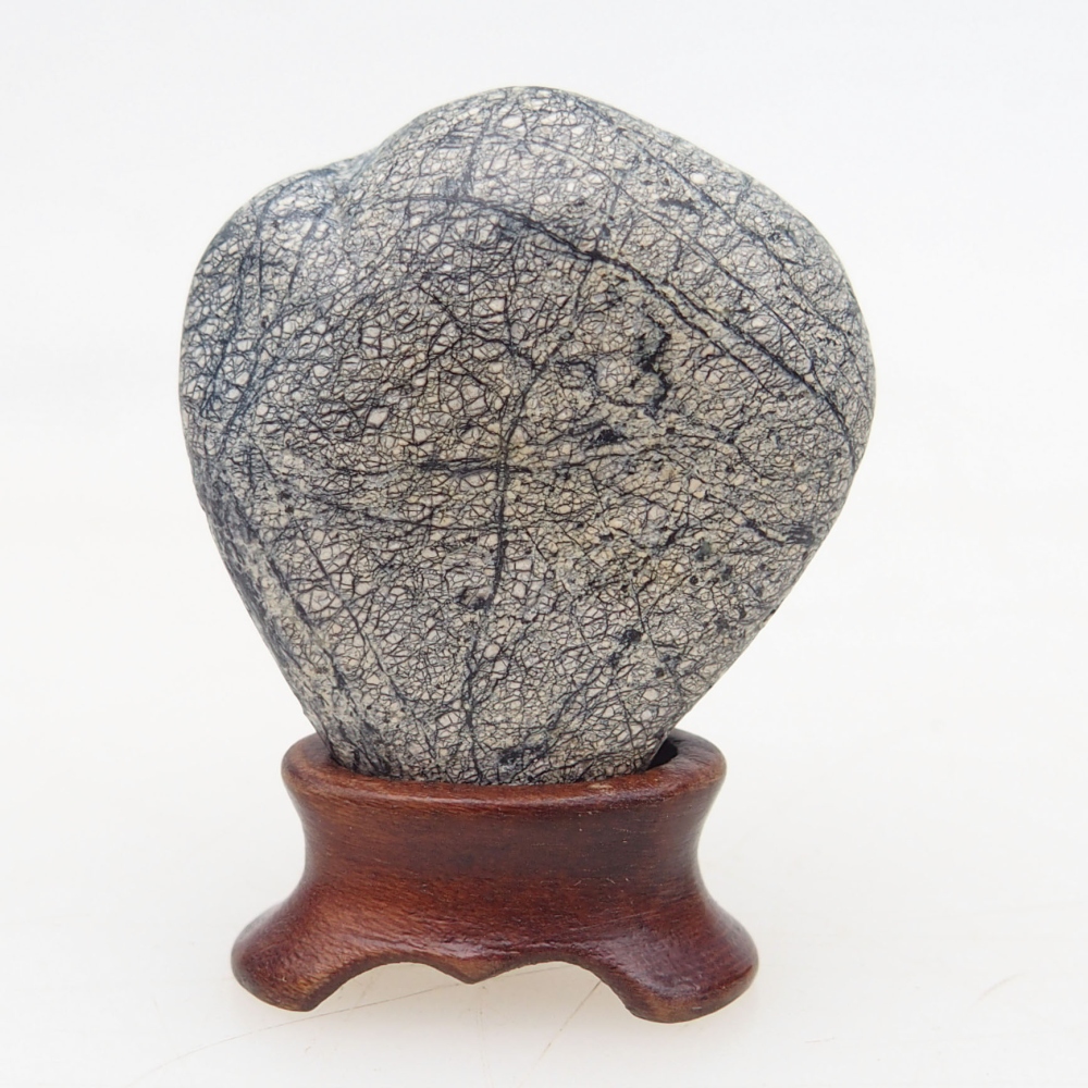 Suiseki - Stone with DAI (wooden pad)