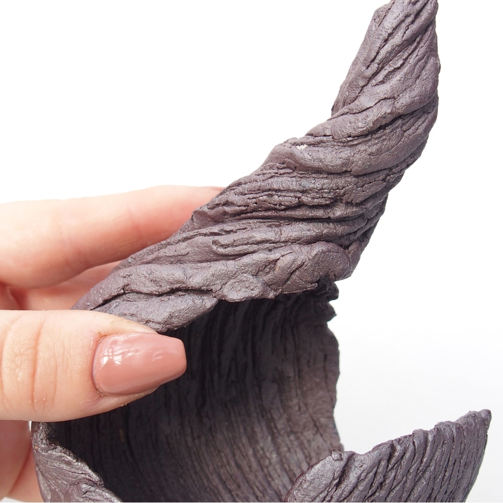 Ceramic Shell 10 x 8,5 x 12,5 cm , metallic colour