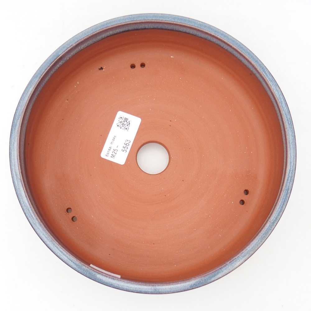 Ceramic bonsai bowl 20 x 20 x 5 cm, color blue