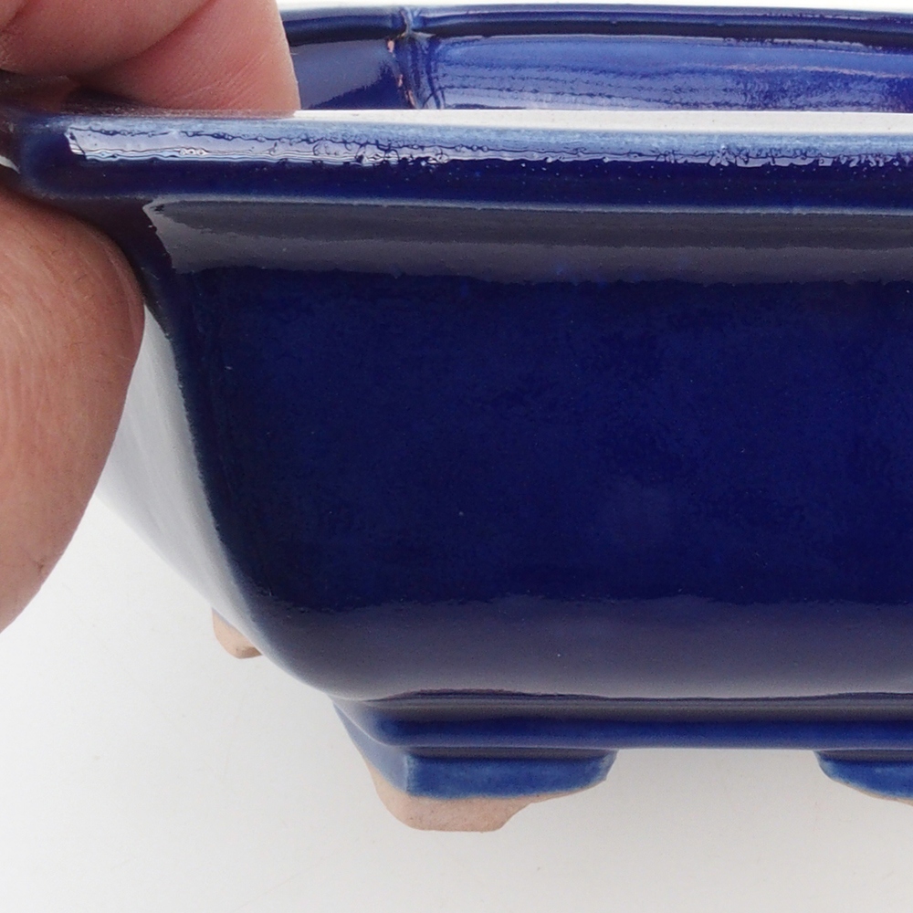 Bonsai bowl H05 - 19 x 21.5 x 7 cm. - blue