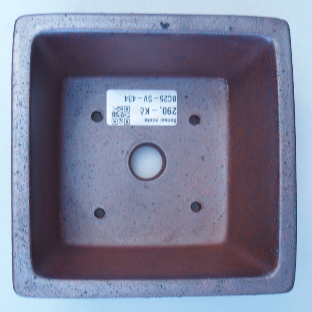 Bowl 13 x 13 x 8 cm brown