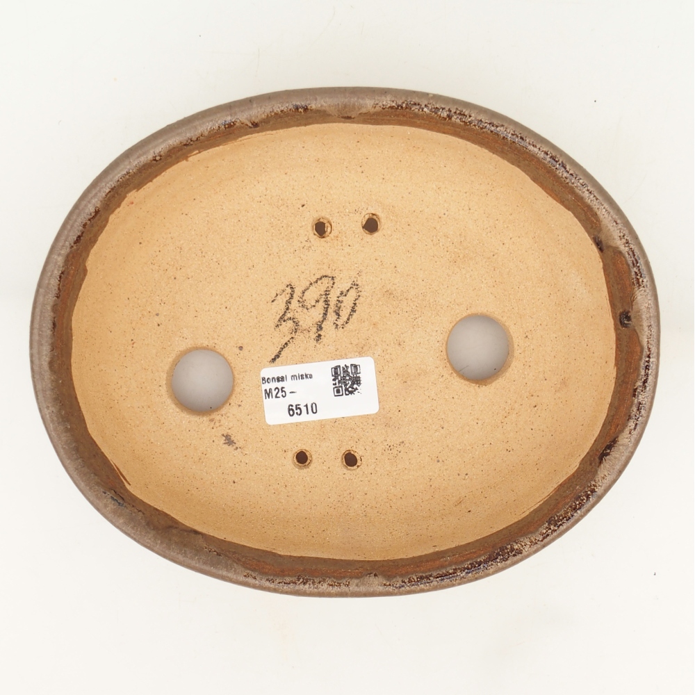 Bonsai bowl 19,5 x 16 x 6 cm , colour brown