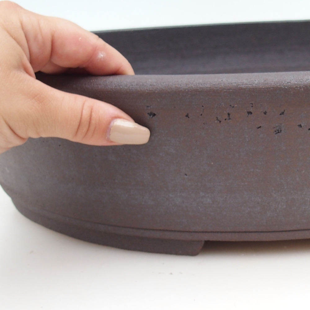 Bonsai bowl 45 x 37 x 9,5 cm , colour brown - ONLY PERSONAL COLLECTION or pallet transport